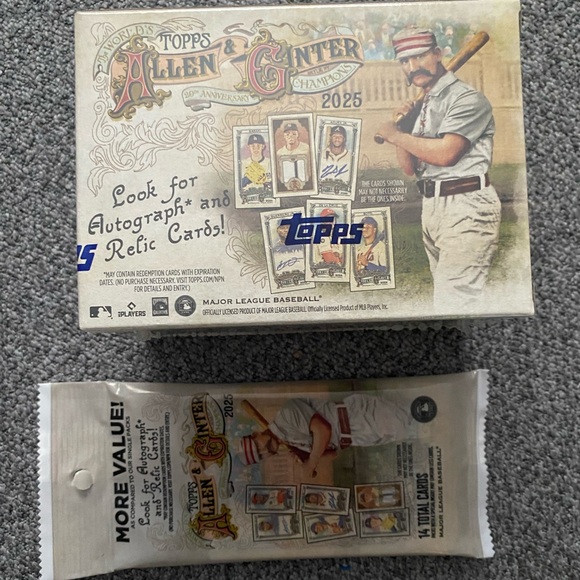 Topps - 2025 Allen & Ginter Baseball Blaster Box + 1 Single Pack Bundle - Picture 2 of 12